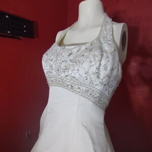 David's bridal Halter wedding dress size 8